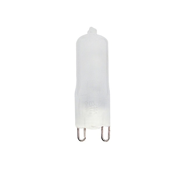 Bulbrite Pack of (5) 120V Dimmable T4 Halogen Mini Light Bulbs with Bi-Pin (G9) Base, 2900K Soft White Light