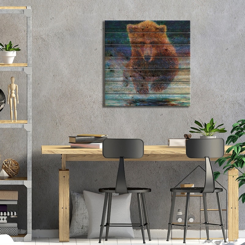 Arctos Print On Wood by Iris Scott - Multi-Color