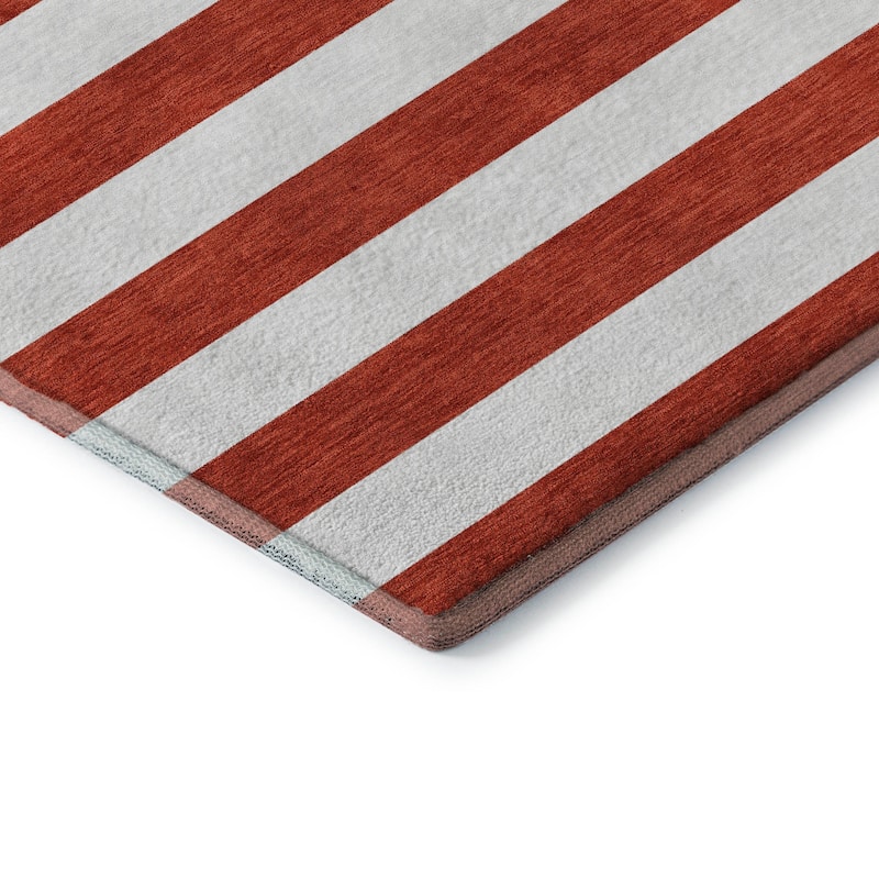 Premium Washable Super Soft Cabana Stripe Mayfield Rug