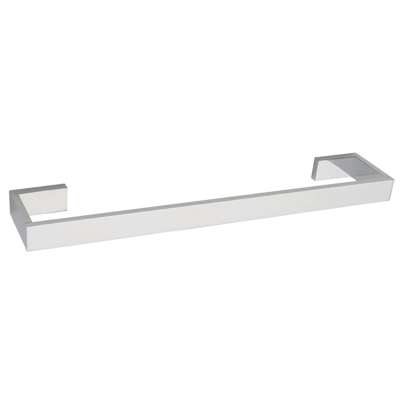 Alno A6420-12 Linear 12" Wide Solid Metal Modern Bathroom Towel Rod - Polished Chrome