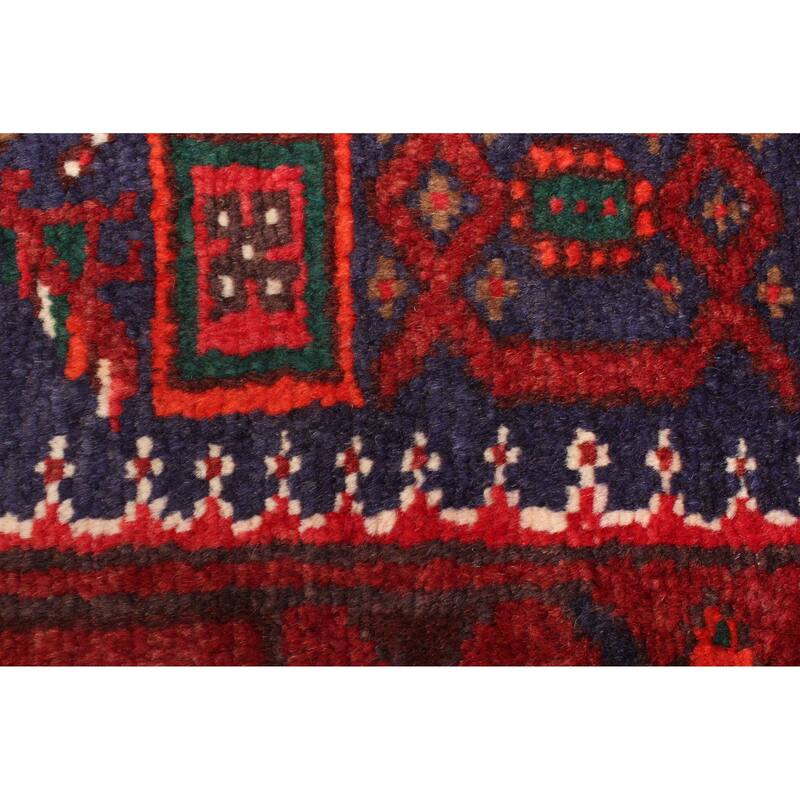 ECARPETGALLERY Hand-knotted Andelz Red Wool Rug - 3'8 x 7'0