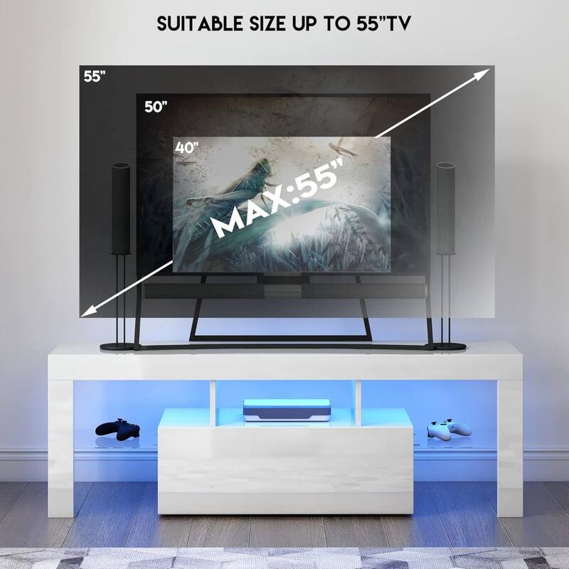 LED TV Stand for Televisions up to 55 Inchs