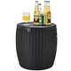 preview thumbnail 11 of 17, Gymax 9.5-Gal Patio Ice Cooler Bucket Cool Bar Table Cocktail Side - 16'' x 17''