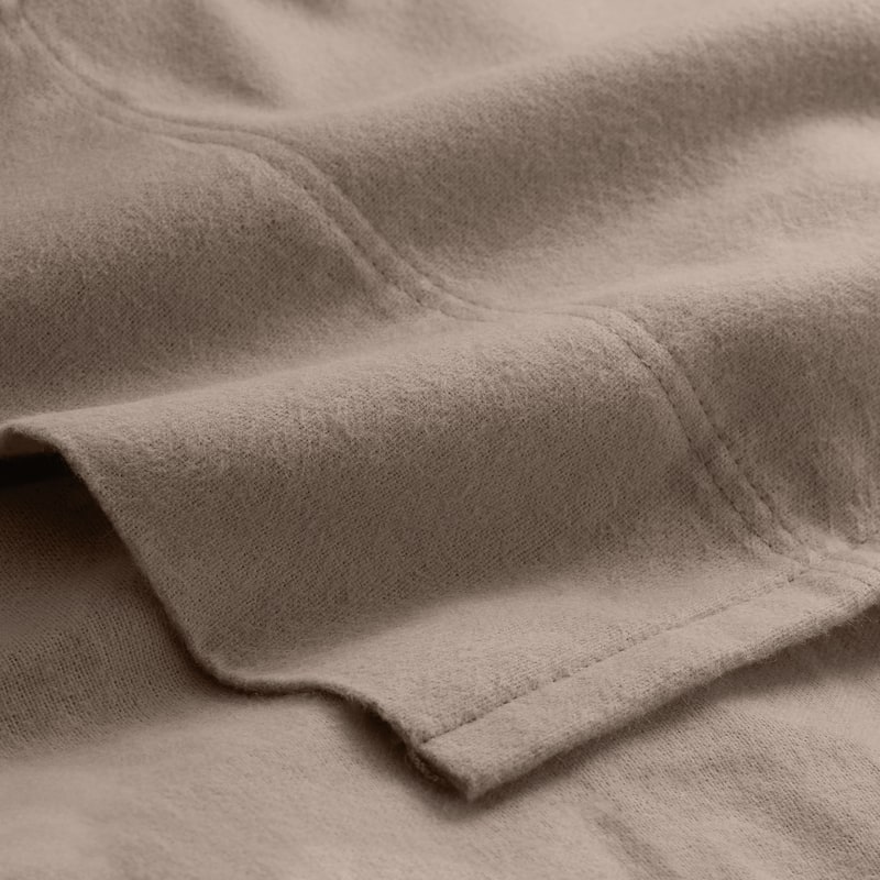 Bare Home Cotton Flannel Sheet Set - Velvety Soft Heavyweight