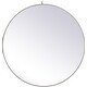 preview thumbnail 1 of 9, Elegant Lighting Eternity 39" Diameter Circular Beveled Metal Framed Silver
