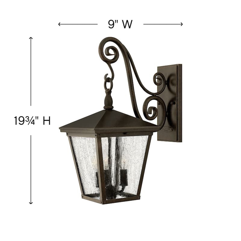 Hinkley Lighting Trellis 3 Light 19-3/4" Tall Outdoor Wall Sconce with