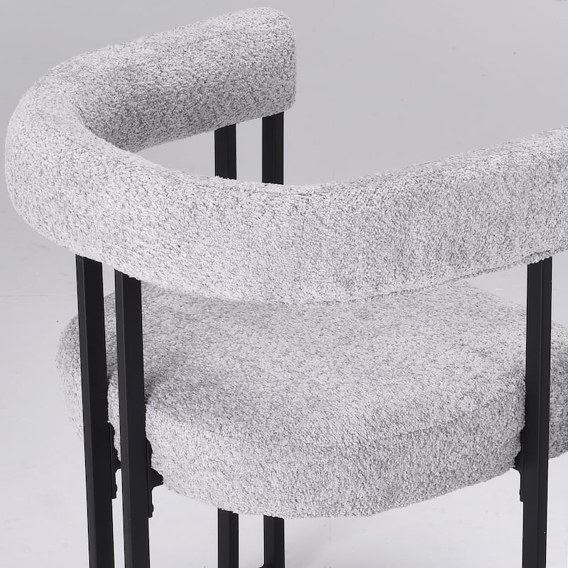 Set of 2 Upholstered Dining Arm Chairs