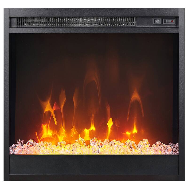 Granger 58" TV Stand with Crystal Fireplace Insert