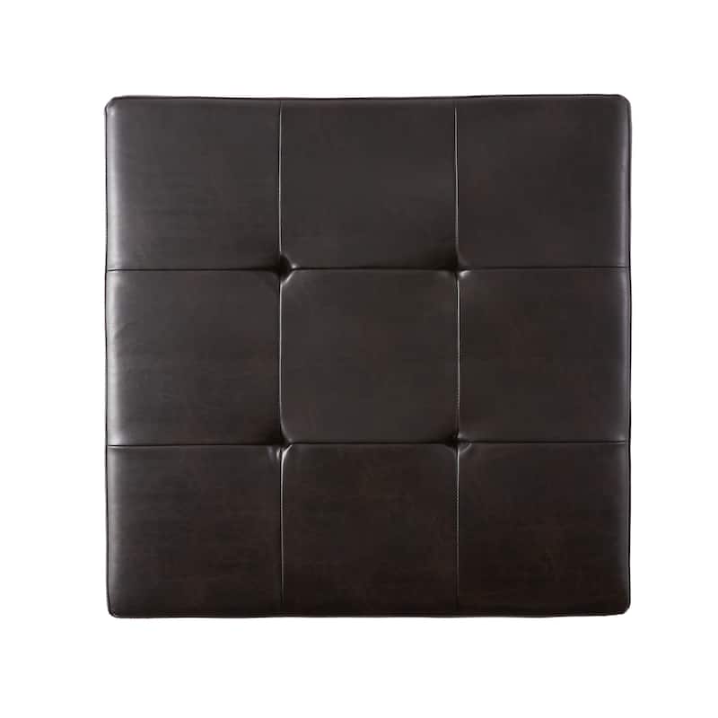 Burlington Bonded Leather Storage Ottoman by Christopher Knight Home