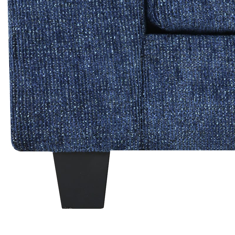 52" W Chaise Lounge Chair Indoor, Oversized Accent Chair With Ottoman For Living Room, Chenille Single Sofa Bed, Reading Chairs