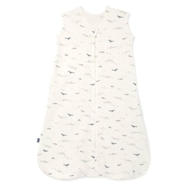 slide 2 of 5, HALO SleepSack wearable blanket, 100% cotton, Cream Ocean Life, L, 12-18M - large