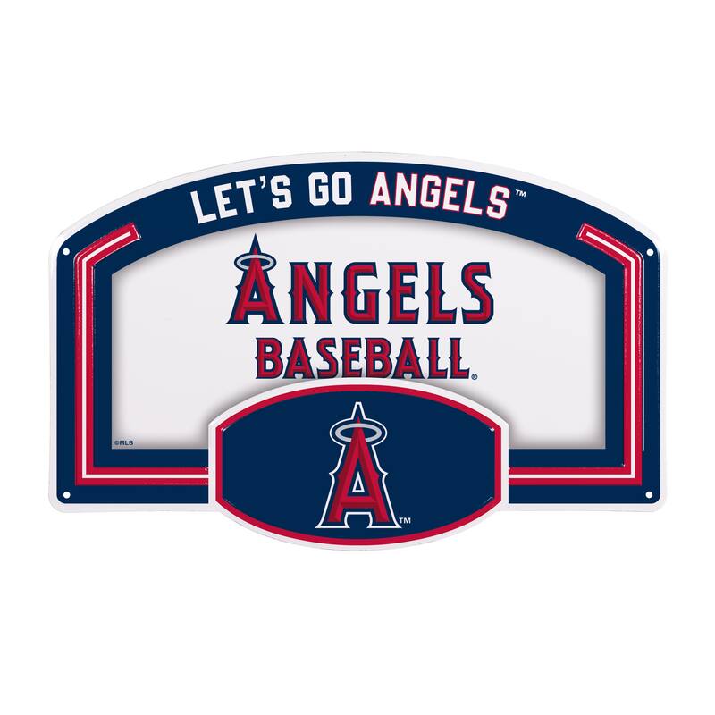 Los Angeles Angels Embossed Steel Wall Sign, 11" x 17"