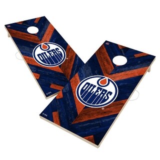 Edmonton Oilers NHL Cornhole Board Set