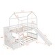 preview thumbnail 4 of 16, Designed with Safety Twin Over Twin Bunk Bed with 2-Drawers and Slide, House Bed with Slide
