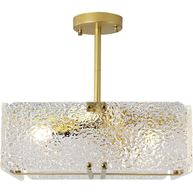 Modern flush mount light gold hallway light metal ceiling light