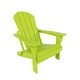 preview thumbnail 66 of 98, POLYTRENDS Laguna Folding Poly Eco-Friendly All Weather Outdoor Adirondack Chair Lime