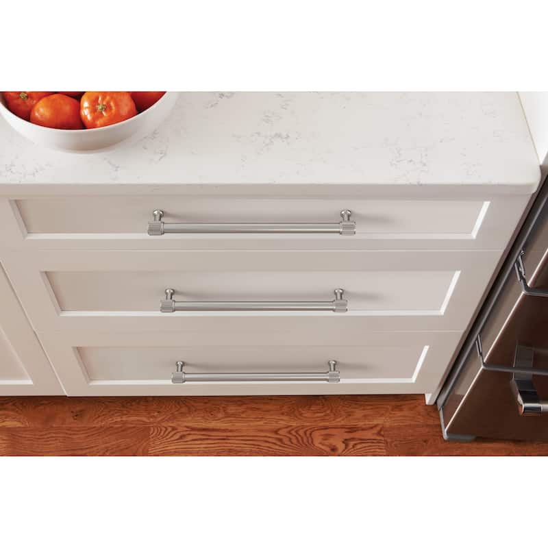 Amerock BP37808 Farewind 10-1/16" Center to Center Fluted Bar Cabinet