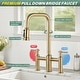 preview thumbnail 20 of 38, WOWOW Double Handle Bridge Kitchen Faucet with Advanced Spray