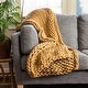 preview thumbnail 15 of 42, Donna Sharp Chunky Knit Throw Camel