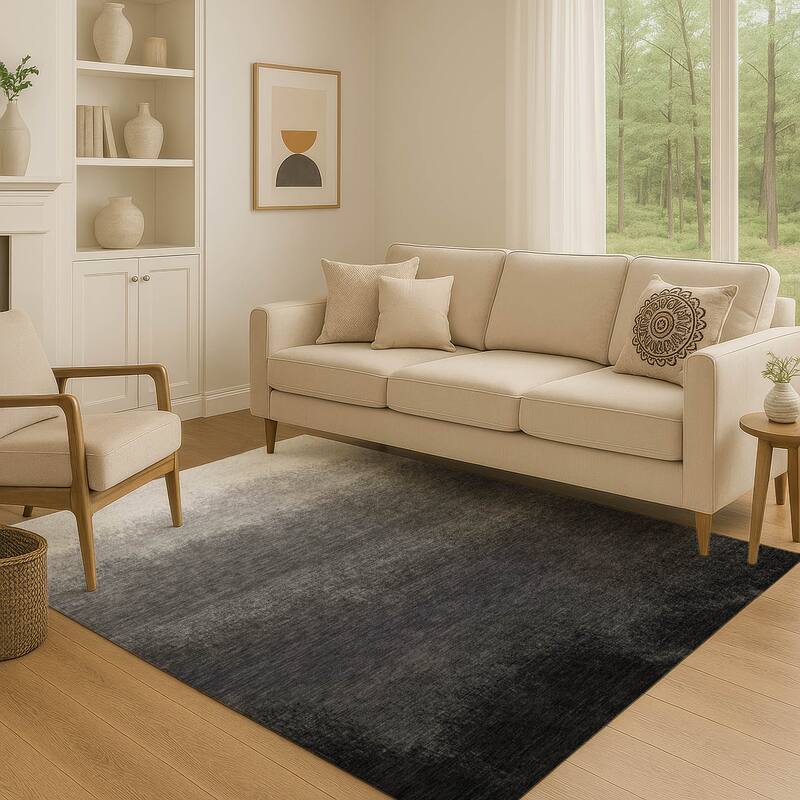 Premium Washable Super Soft Abstract Ombre Mayfield Rug - Gray - 2'6" x 3'10"