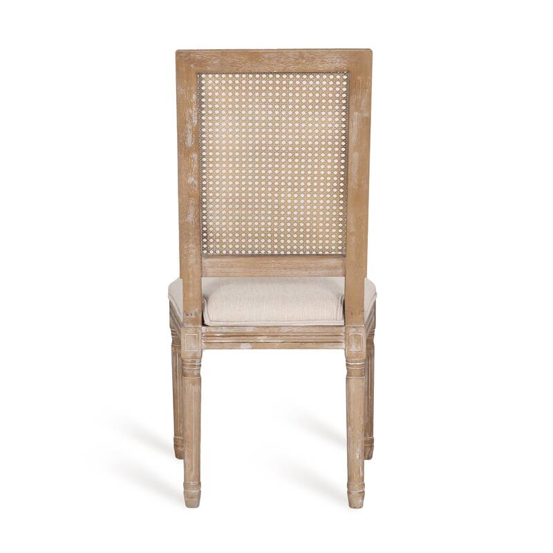 Pampas Wood and Cane Dining Set by Christopher Knight Home
