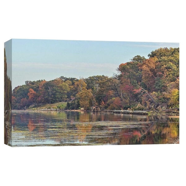 PTM Images 9-103775 PTM Canvas Collection 8" x 10" - "Autumn Mason Neck Virginia Potomac River" Giclee Forests Art Print on