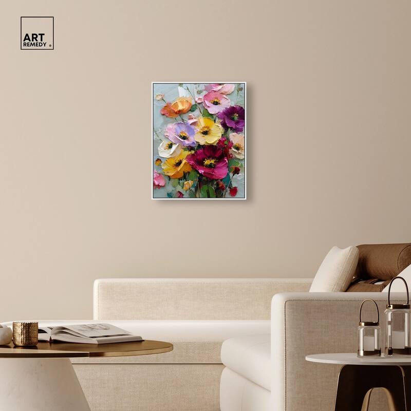 Floral Texture I Canvas by Art Remedy