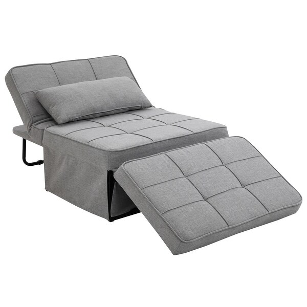 HOMCOM 4 in 1 Table Sofa Chair Bed with 5 Level Adjustable