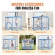 preview thumbnail 6 of 19, 55" Kids Trampoline with Safety Net and 3 Adjustable Heights Ideal for Indoors or Outdoors
