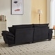 preview thumbnail 16 of 16, 84 Inch Modern Style Sleeper Sofa, Corduroy Upholstered Sofa with Pillows,Deep Seat