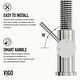 preview thumbnail 32 of 122, VIGO Edison 19" H Single Handle Pull-Down Sprayer Kitchen Faucet Set with Touchless Sensor