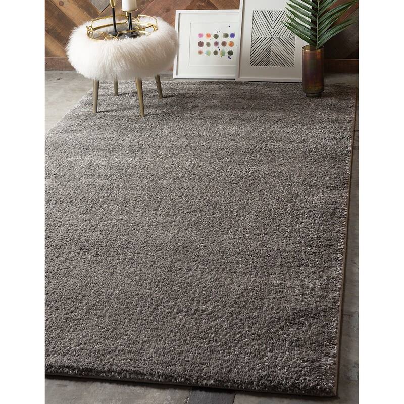 Solid/Striped Zoit Collection Area Rug - 3'3"x5'3" - Gray