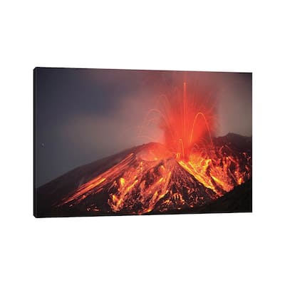 iCanvas "Explosive Vulcanian Eruption Of Lava On Sakurajima Volcano, Japan" by Richard Roscoe Canvas Print