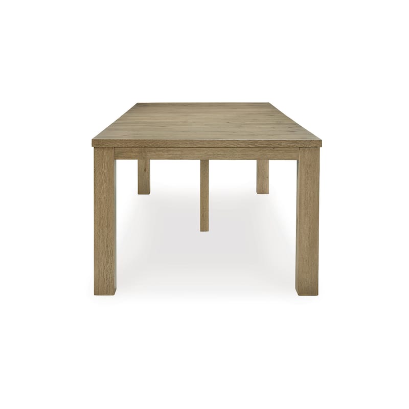 Signature Design by Ashley Galliden Light Brown Dining Extension Table - 44.5" W x 108" D x 30.13" H
