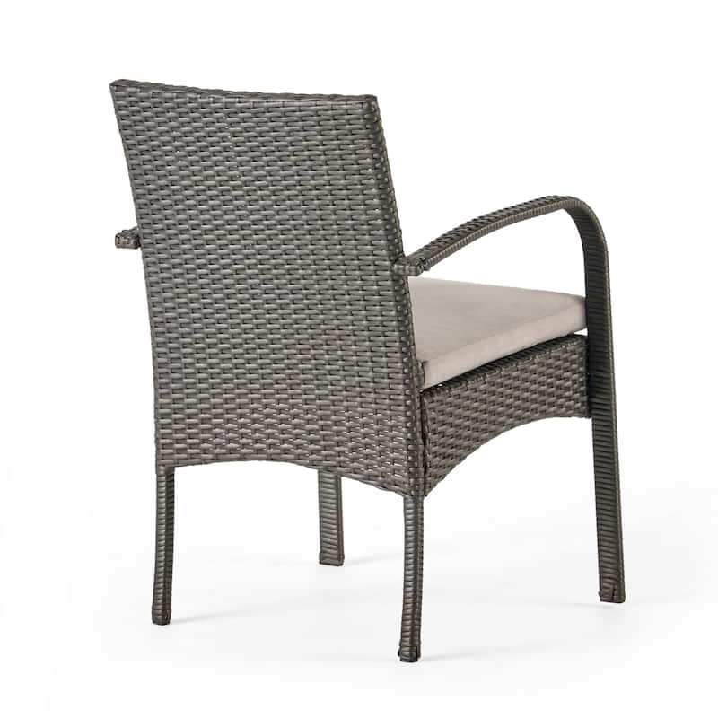 Ashworth Outdoor 7-piece Rectangular Wicker Aluminum Dining Set with Cushions by Christopher Knight Home