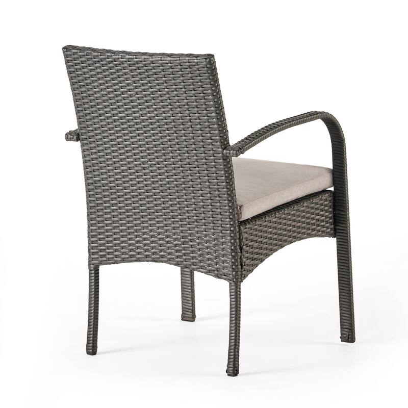 Elmar 9 Piece Outdoor Wood/Wicker Extending Dining Set by Christopher Knight Home