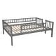preview thumbnail 11 of 41, Versatility Full-Over-Full-Over-Full Triple Bunk Kids Bed with Built-in Ladder,Guardrails and Slide
