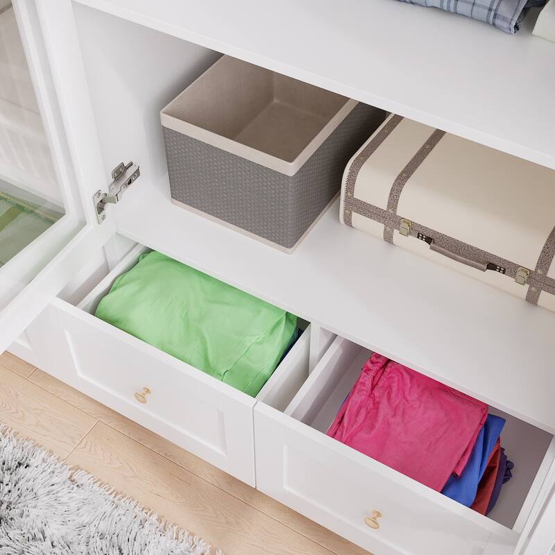 Storage Armoires Modular Wardrobe Collection Combo Cloest Cabinet