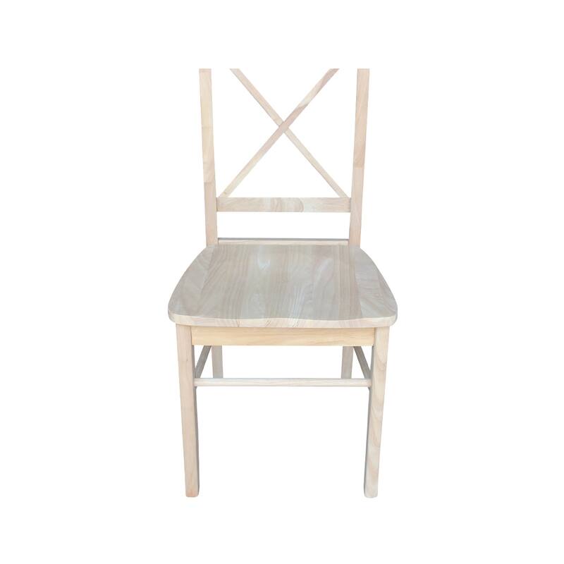 Set of Two X-Back Dining Chairs