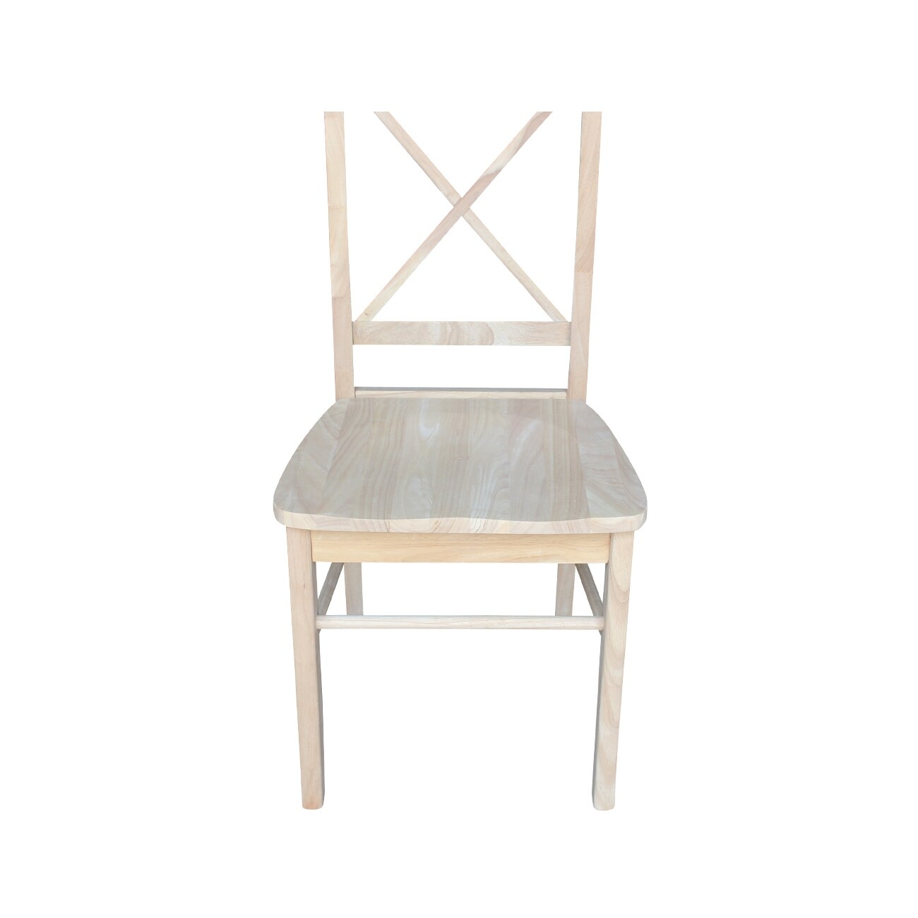 International Concepts X back Chair Set of 2 Unfinished for sale online eBay