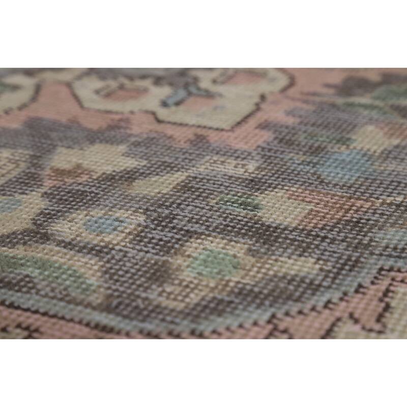 Floral Medallion Tabriz Persian Area Rug Handmade Wool Carpet - 6'7"x 9'8"