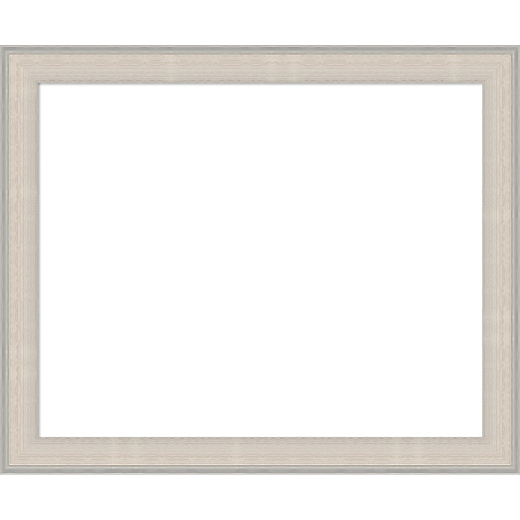 Amanti Art Cottage White Silver Framed Dry Erase Magnetic Board
