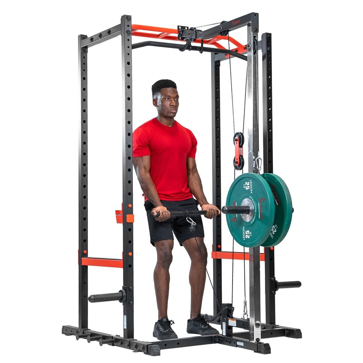 Pull down attachment for squat rack discount
