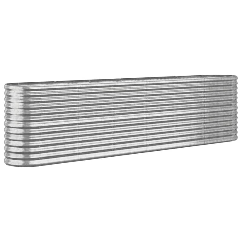 vidaXL Garden Raised Bed Patio Outdoor Raised Planter Box Powder-coated Steel