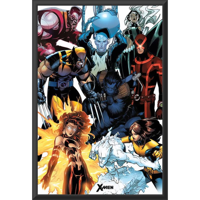 X-Men - Collage Framed Art Poster - 24 x 36 Inch