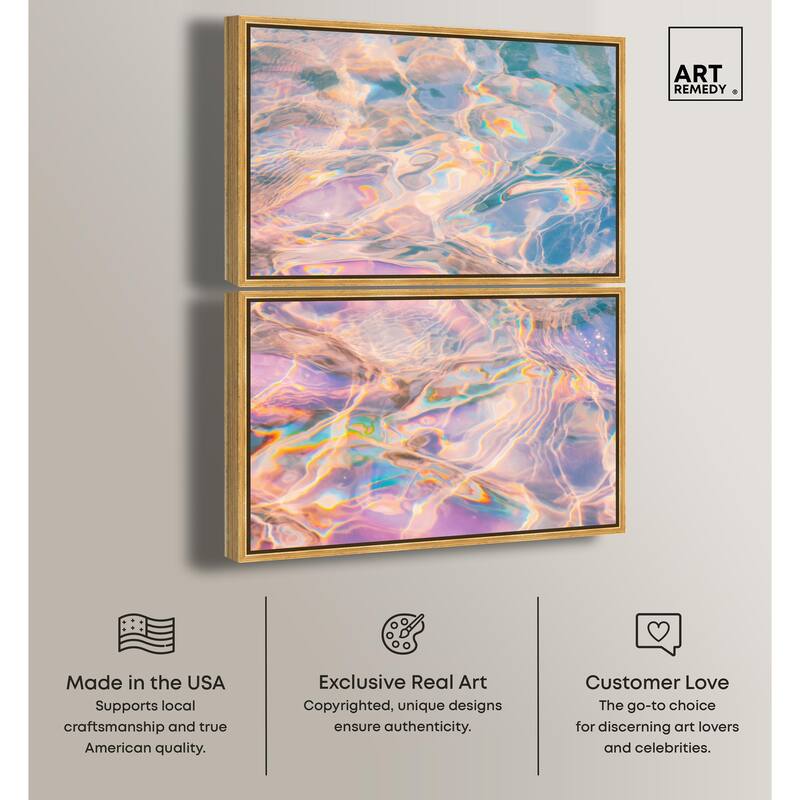 Metallic Drift II Canvas Set of 2 by Art Remedy