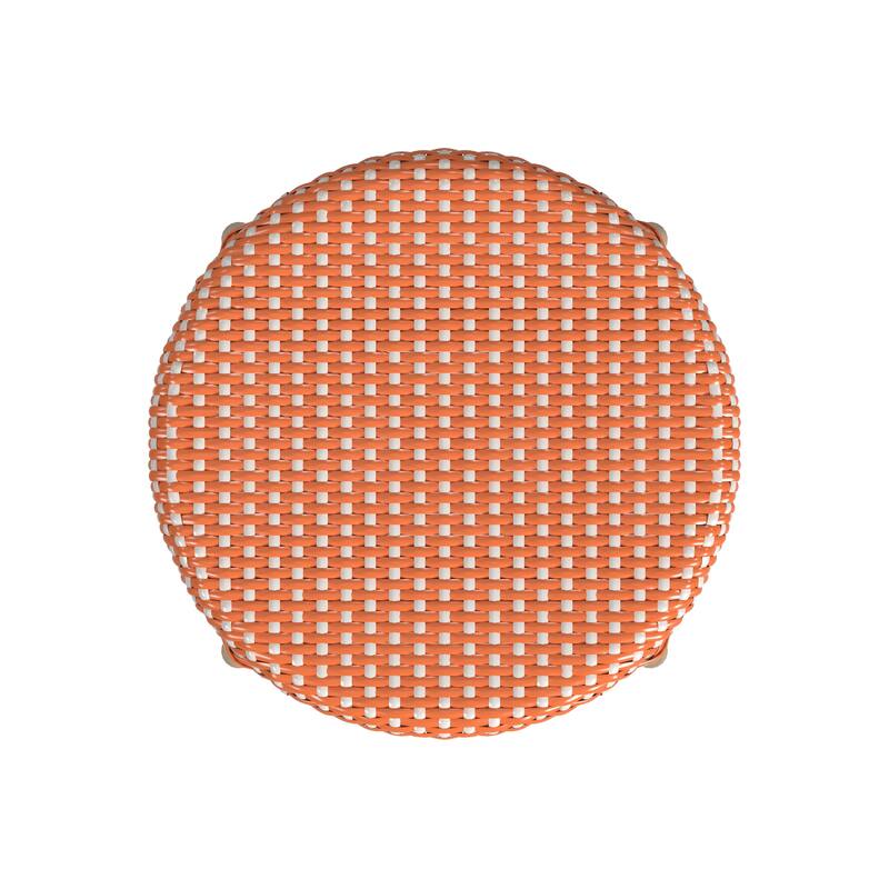 Tobias 24" Rattan Round Counter Stool
