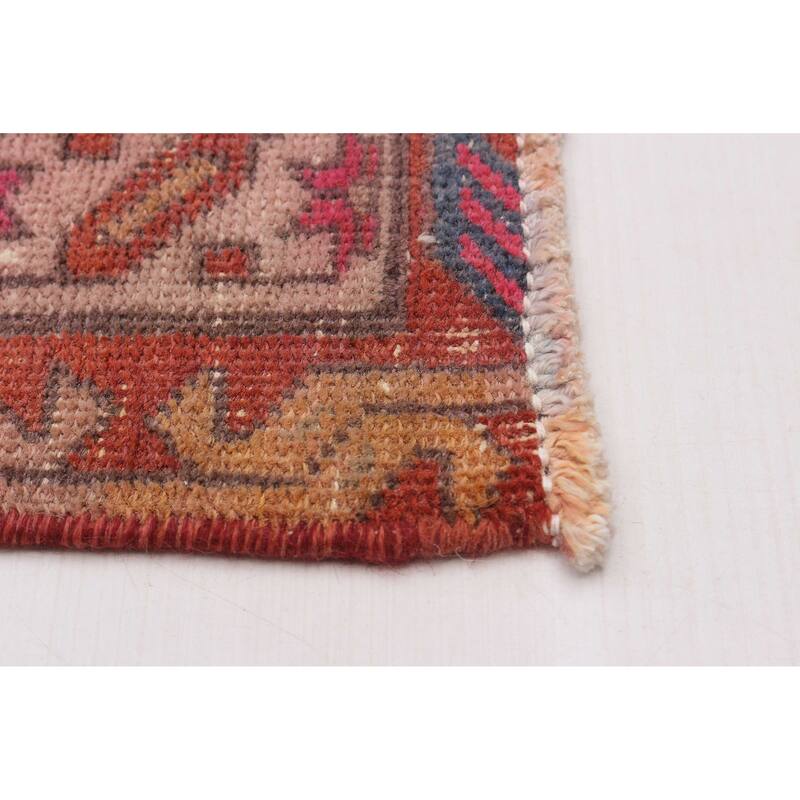 ECARPETGALLERY Hand-knotted Konya Anatolian Pink Wool Rug - 3'2 x 12'7