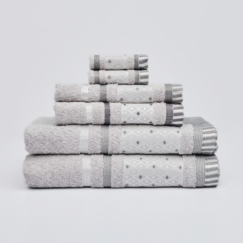Balio 6-Piece 100 Cotton Bath Towel Set