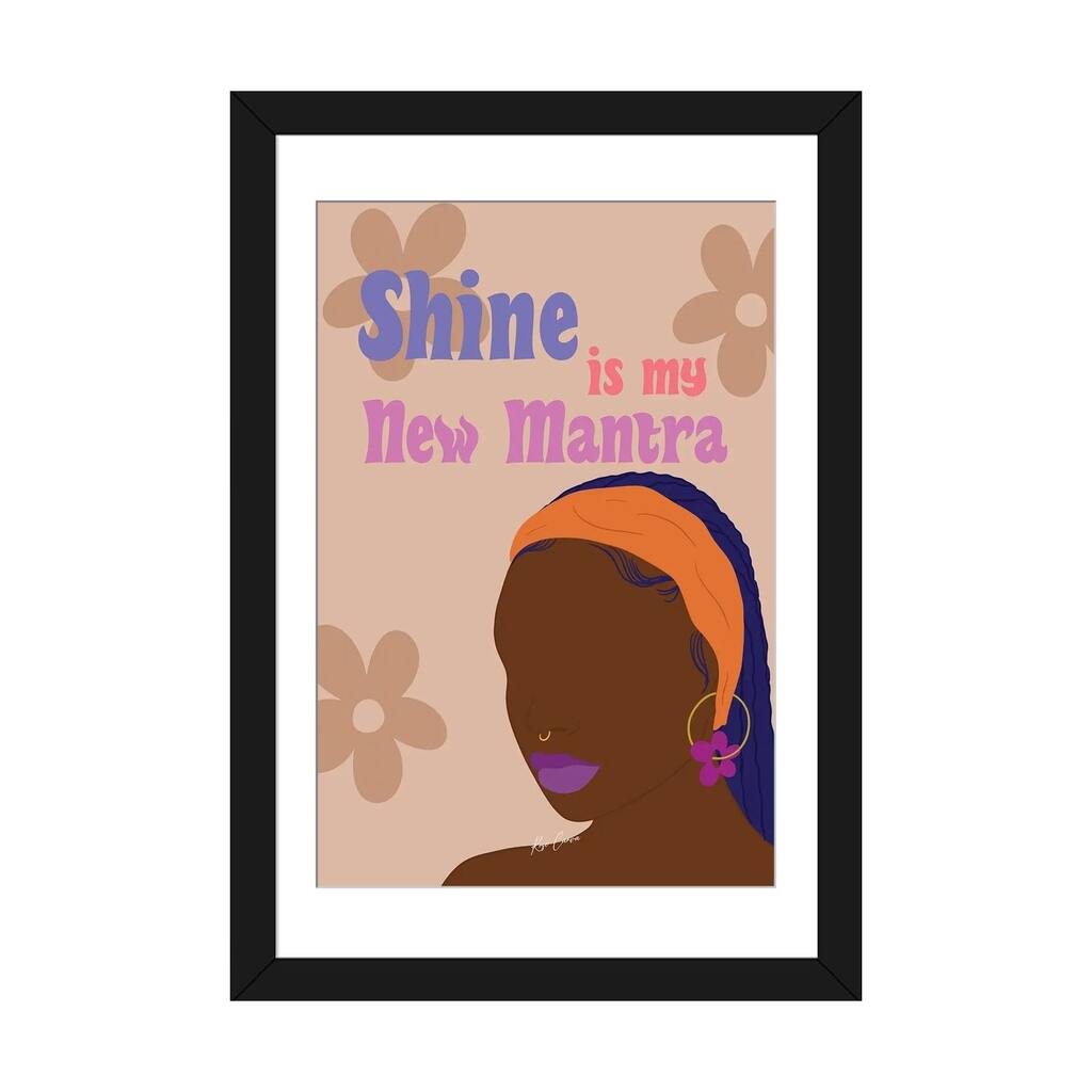 iCanvas "Shine Is My New Mantra" by Rose Canva